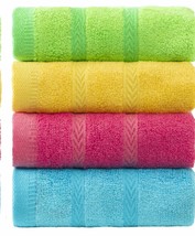 Multicolor Kid&#39;s Face Towels 10x18 Inches 4 Pcs - $661.44 MXN