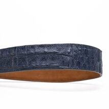 Silvio Genuine Exotic Caiman Guscus-back Belt Gray image 2