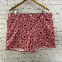 Westport Shorts Womens Plus Sz 16W Red White Print  - £14.24 GBP