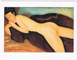 Postcard Art Amadeo Modigliani Reclining Nude From The Back 1917 - $6.85