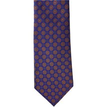 David Donahue Purple Geometric Men&#39;s Silk Neck Tie Necktie Elegant Handm... - £11.01 GBP