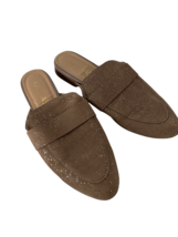 KAANAS Womens Shoes Almond Toe Slip-On Flats Mules Tan Sparkle Size 8 - $18.23