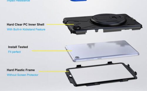hard Back hard Silicon Case Cover For Lenovo Tab M8 2nd 3rd Gen TB-8705F/8505F/X