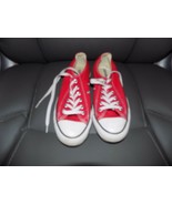 Converse All Star Low Top Chuck Taylor Ox Shoes Red Canvas Unisex - $43.61
