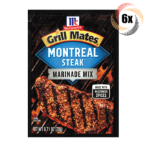 6x Packets McCormick Grill Mates Montreal Steak Marinade Seasoning Mix | .71oz - $20.00
