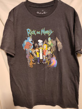 Rick And Morty Adult Swim TV Show Characters Graphic Print on L Black T-... - £7.65 GBP