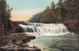 Devasego Falls Along the Schoharie Catskill Mountains New York NY Postcard D37 - £2.37 GBP