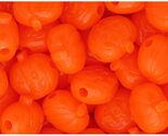 BeadTin Tangelo Neon Bright 20mm Jack O Lantern Plastic Pony Beads (24pcs) - $2.49