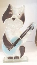 D &amp; J Glassware - Cool Cat Band - George on Guitar - Height 22cm - £29.30 GBP