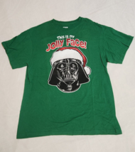 Star Wars Shirt Large Darth Vader Christmas This is my Jolly Face SZ L - £10.11 GBP