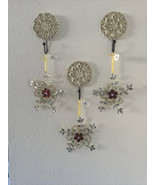 (3)Christmas Ornament STAR GOLD 8&quot; CAPIZ SEASHELL Ribbon Glitter Hanging... - €14,54 EUR