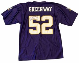 Chad Greenway Signed Autographed NFL Players Purple Jersey Large Purple No COA - £113.90 GBP