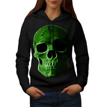 Green Skeleton Rock Skull Sweatshirt Hoody Devil Head Women Hoodie - $21.99