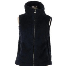 Tommy Hilfiger Vest Women&#39;s Size Medium Blue Full Zipper Sleeveless High... - £19.87 GBP