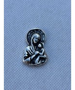 Metal Virgin Mary and Child Pendant - 2.5cm x 1.8cm - $72.17 MXN