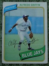 Alfredo Griffin, Blue Jays, 1980 #558 Baseball Card, Good Cond - Nice Vintage - £2.60 GBP