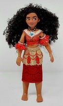 Disney Moana Singing 11&quot; Doll Ceremonial Dress Shell Necklace Polynesian Pacific - £8.22 GBP