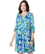 Lilly Pulitzer Borealis Blue Social Sunset Loran Swings Dress Size Mediu... - £90.16 GBP
