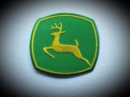 JOHN DEERE FARM  MACHINERY TRACTOR COMBINE  HARVESTER EMBROIDERED PATCH  - $4.99