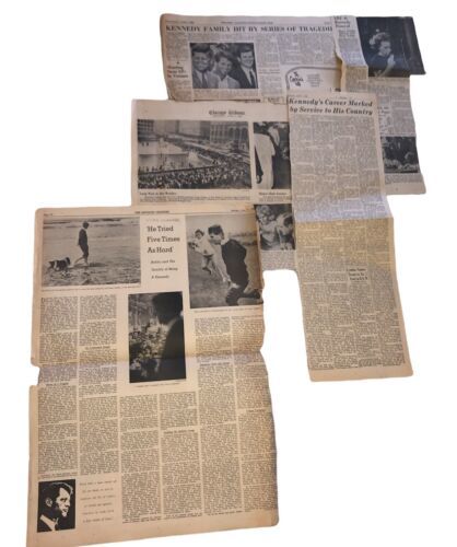Kennedy Vintage Newspaper Clippings  - $5.78