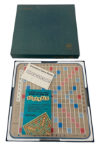 Scrabble Deluxe Turntable Board Game in Box 100% Complete Vintage - $74.44