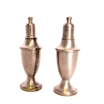 Vintage Web Pewter Salt And Pepper Shakers Weighted See Photo&#39;s to see all sides - £9.04 GBP