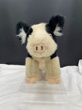 1994 Ganz Plush Black and White Pig Cornelius the Standing Plush Piggy - $14.52