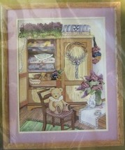 TEDDY AND QUILT CABINET CROSS STITCH KIT 50417 CANDAMAR SOMETHING SPECIA... - $11.99
