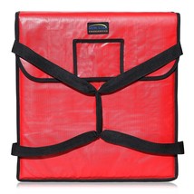 20&quot; X 20&quot; X 5&quot; Insulated Pizza Delivery Bag, Red, New Star Foodservice 5... - $43.93