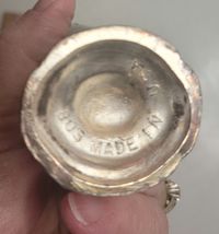 Salt & Pepper Shakers Silver Tone No. 803 Made in USA image 7