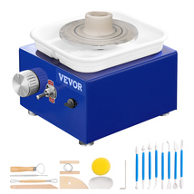 VEVOR Mini Pottery Wheel 30W 2.6/3.9in 0-300RPM 17 Accessories for Kids ... - $31.99
