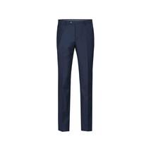 Men Renoir Flat Front Pants 100% Wool Super 140's Classic Fit 508-19 Navy Blue image 3