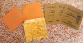Old World Art 812 Gold Leafing 25 Leaves Per Pkg 3 Packages Germany - £11.84 GBP