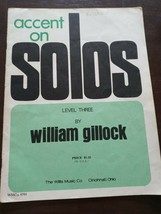 William Gillock Accent On Solos Level Three Learn to Play Piano Music Book - £31.43 GBP