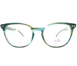 Ale by Alessandra Eyeglasses Frames 617-3 Clear Blue Green Round 51-18-135 - £25.57 GBP