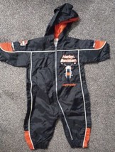 Harley Davidson Baby Born To Ride Romper Outfit One Piece Jumper Windbreaker - £47.36 GBP
