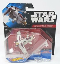 Mattel Hot Wheels Star Wars Starship Die Cast Republic Attack Gunship New CGW58 - £13.25 GBP
