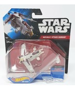 Mattel Hot Wheels Star Wars Starship Die Cast REPUBLIC ATTACK GUNSHIP NE... - £13.50 GBP