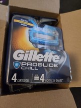 2 pkgs Gillette Fusion5 ProGlide Razor Blade Cartridges -Chill, 4 Count (BB25) - £20.28 GBP