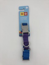 New LEGO Colorblock Dog Collar Sz Medium Breed Blue/Purple Target - £7.91 GBP