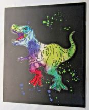 Single Dinosaur on Black 2-Pocket Paper Folder for 8.5″ by 11″ by Top Fl... - $3.99