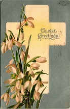 Raphael Tuck Easter Greetings Series E 1028 Cross 1909 DB Postcard E4 - £3.07 GBP