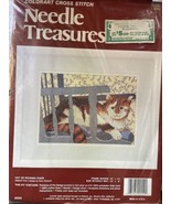  Colorart Cross Stitch Needle Treasures Kit Cat On Rocking Chair # 02552... - $11.28