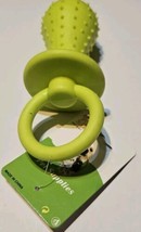 Anzgi Pet Suppliers 5&quot; Neon Green Dog Pacifier Squeeky Toy - $7.91