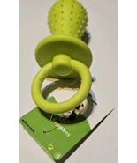 Anzgi Pet Suppliers 5&quot; Neon Green Dog Pacifier Squeeky Toy - $146.82 MXN