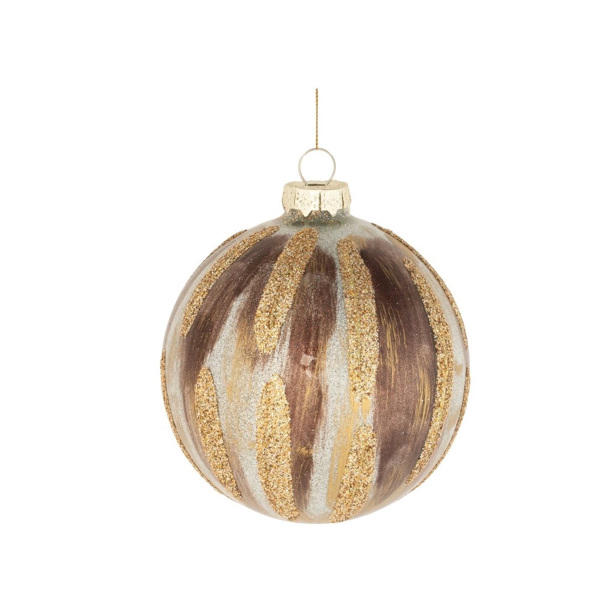 Glitter Painted Glass Ball Ornament (Set of 6) - $81.18