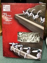 Christmas Light Clips 75 All Purpose XMAS Holiday Gutter Shingles C7 C9 ... - $8.15