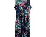 Unbranded Dress Womens Size S Dark Blue Floral Knit Tank. - $9.24