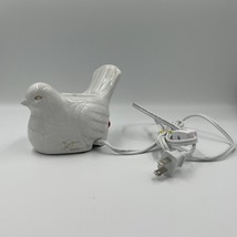 Scentsy Song Bird Wax Warmer White Crackle Finish - $558.55 MXN