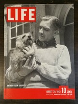 Life Magazine August 30, 1943 - Anthony Eden &amp; Nipper - WWII  Coca-Cola Ad - E2 - £7.60 GBP